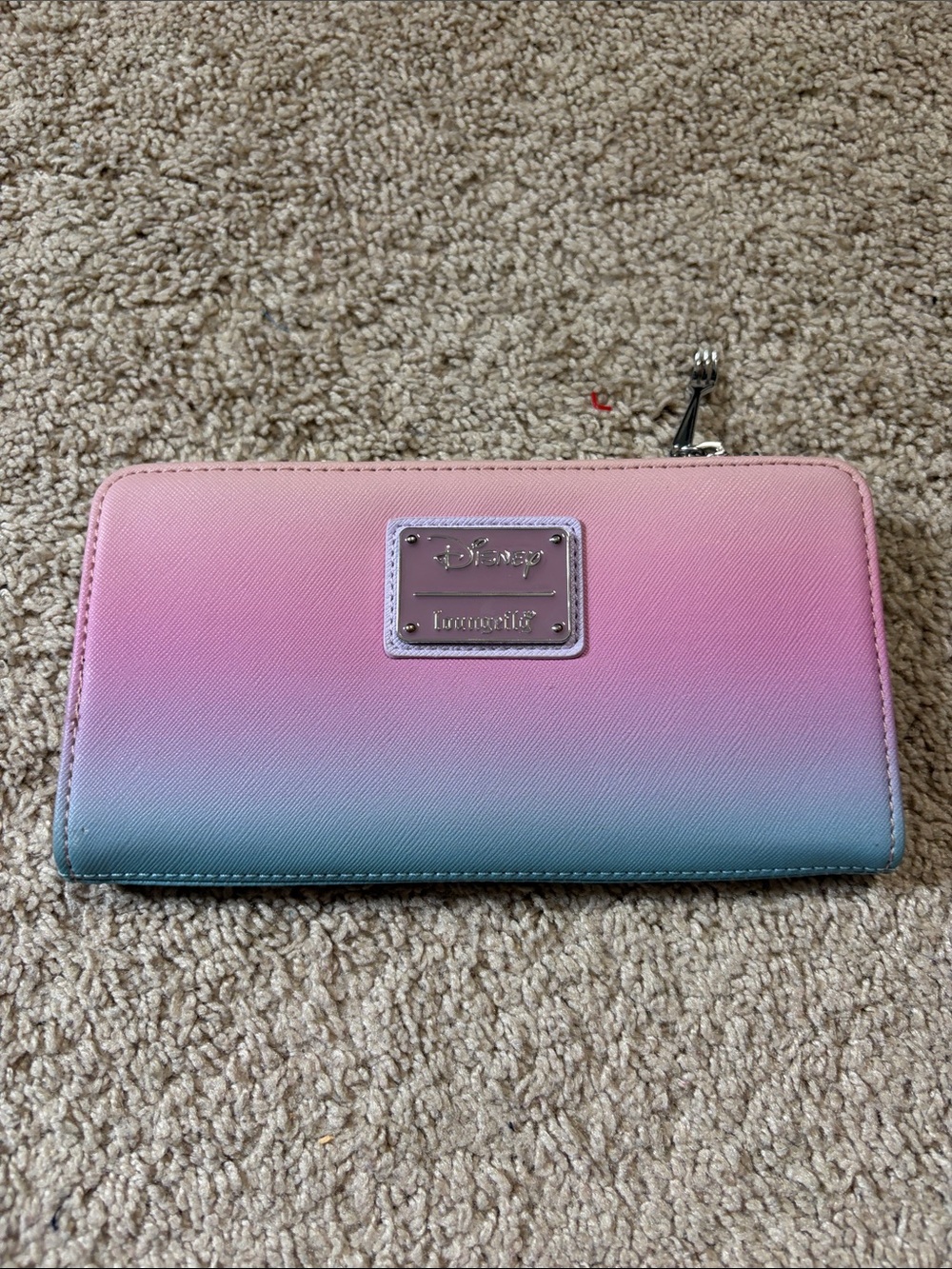 Disney Loungefly Little Mermaid Ombré Wallet Pink